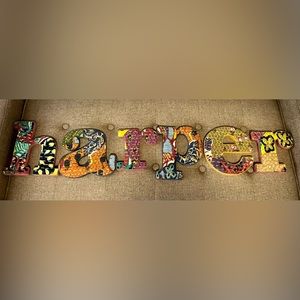 Anthropologie “harper” name letters in excellent used condion